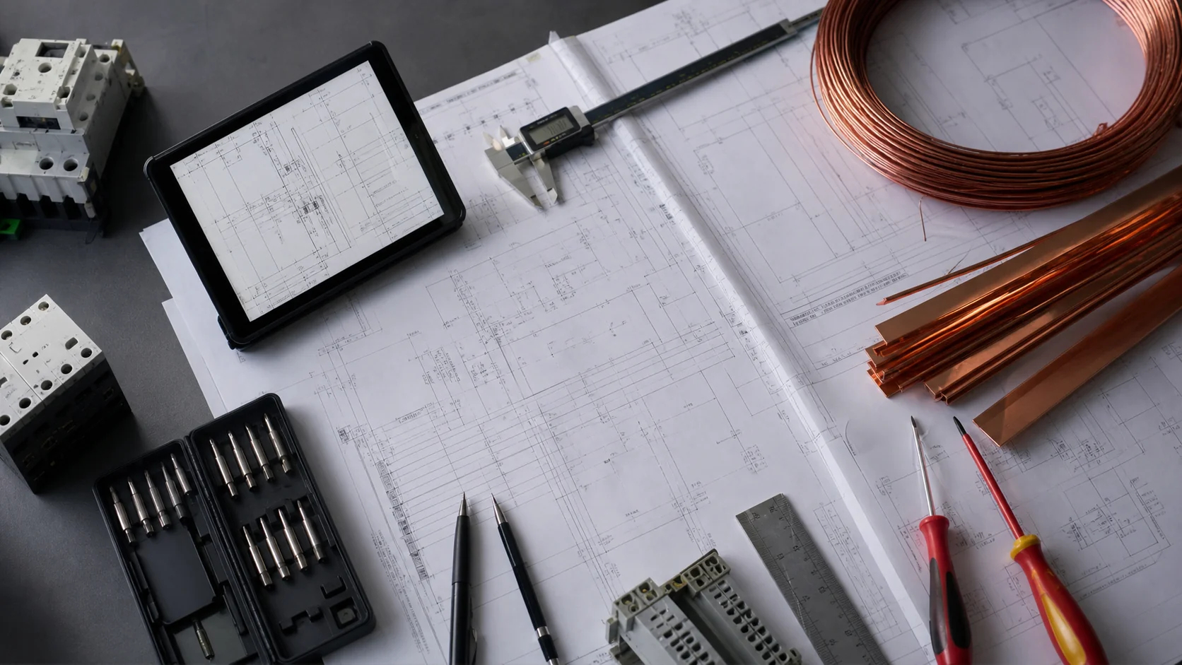 Plans électriques et préparation d’une étude de tableau